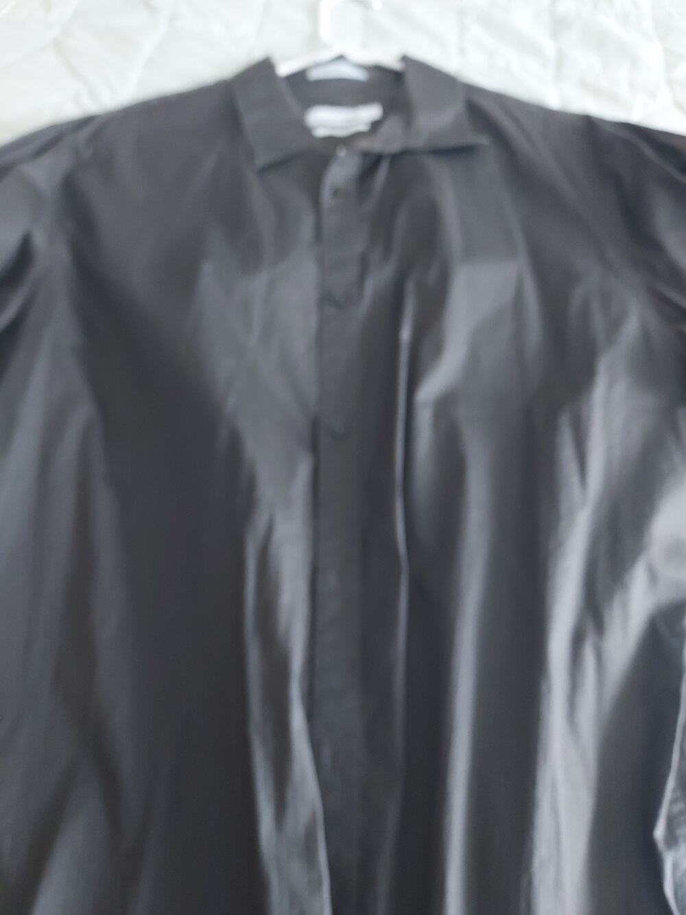 Vintage Calvin Klein Dress Shirt Modern Fit size XL Color choc brown Hong kong